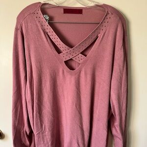 Love scarlett 2x long sleeve pink top